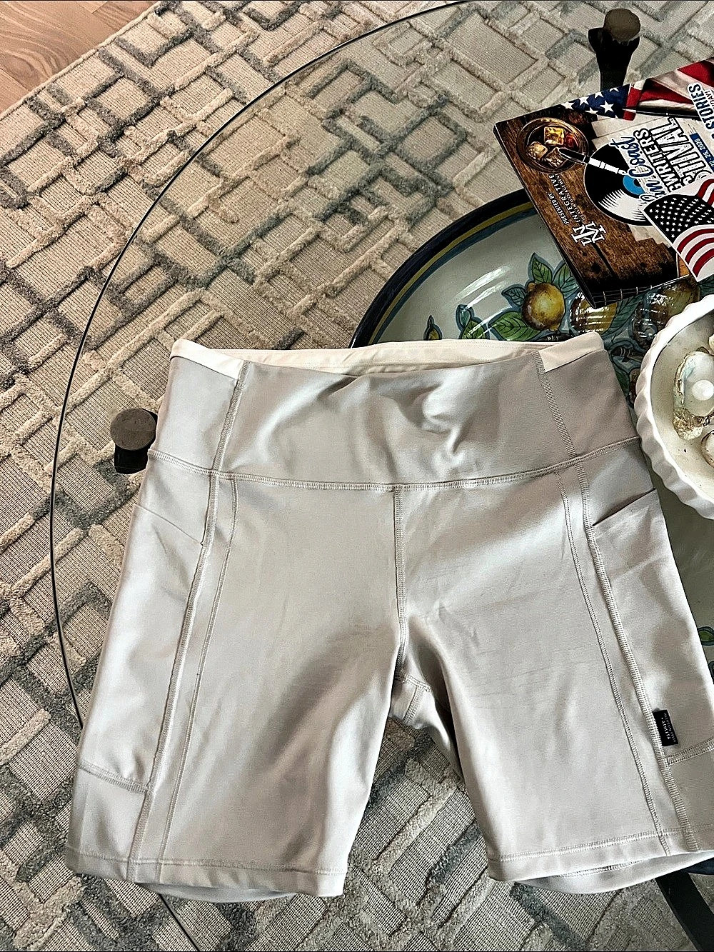Allyson Felix Athletic Shorts in White Size Large Like New